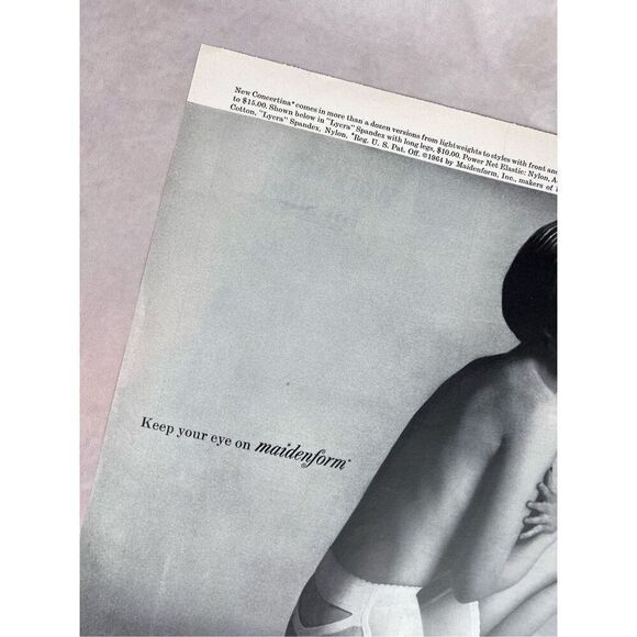 Vintage 1965 Maidenform Lined Girdle Woman Print Advertisement - Picture 5 of 6